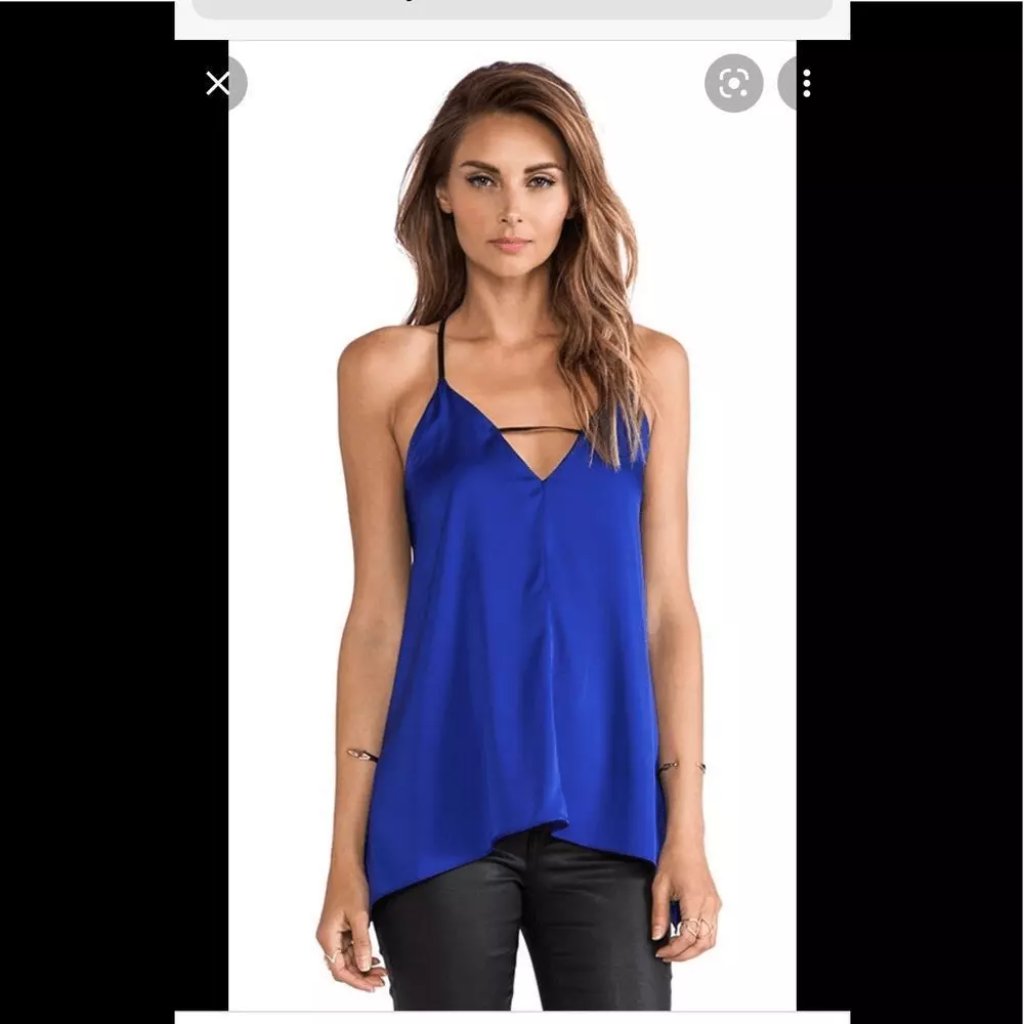 Milly Silk V-Neck Camisole Sz 0